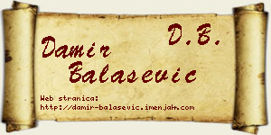 Damir Balašević vizit kartica